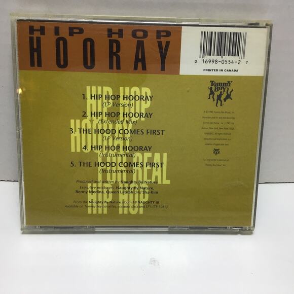Naughty by Nature Hip Hop Hooray & The Hood Comes First Single 1993 - Picture 2 of 4